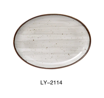 This elegant platter is ideal for serving bread, desserts, appetizers, and salad in cafes, restaurants, and home use allowing you to elevate your dining experience. Its glazed porcelain material ensures resistance to chipping and easy cleaning, making it ideal for high-use daily workflows with dishwasher, microwave, and oven compatibility. High quality affordable restaurant dinnerware.