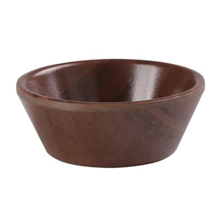 This Sauce Dish features a stylish wood grain design crafted from durable melamine, making it both sturdy and lightweight. With a 1.8 Oz capacity, it’s perfect for serving sauces and dips at home or in busy restaurants  allowing you to elevate your dining experience 
with these high quality affordable restaurant dinnerware.
