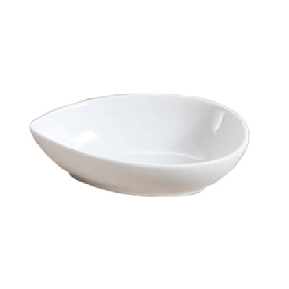This bowl features a distinctive water drop geometric shape that enhances presentation. Made from durable porcelain, this bowl is both dishwasher, oven, and microwave safe, making it suitable for busy kitchens requiring reliable and hygienic dishware. Its standardized size and material quality support consistent service in institutional kitchens, restaurants, and catering operations, ensuring durability and ease of cleaning. Elevate your dining experience with the EcoQuality restaurant dinnerware.