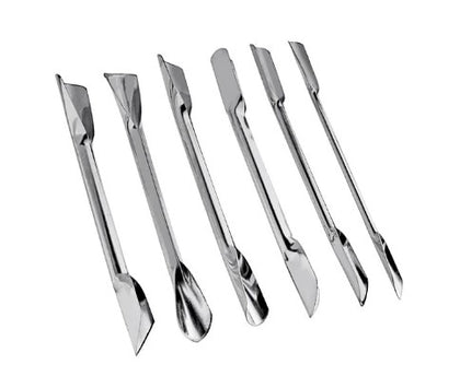 6-piece stainless steel garnishing set, sold by the dozen.