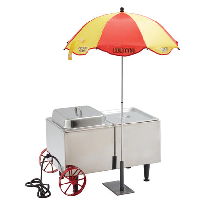 60072 - 120v Benchmark Mini Cart Hot Dog Steamer