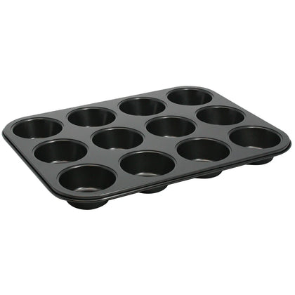 AMF-12NS, 3oz 12 Non-stick Carbon Steel Cup Muffin Pan