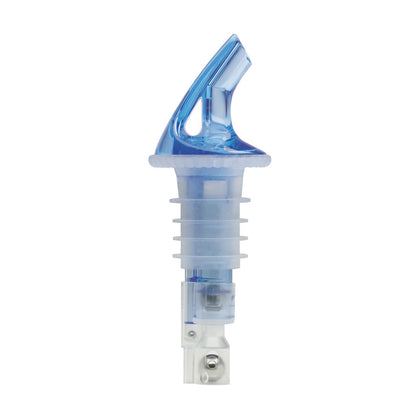 BMP-1100B to BMP-1150C - 1–1.5Oz, 12-Pack, Blue/Clear, No Collar Bar Maid Premium Pourers