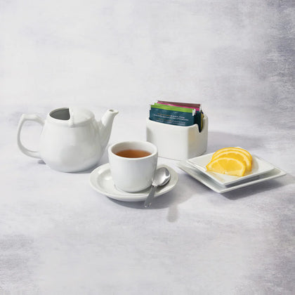 BTC-45, 3 Doz 4.5 oz Round Porcelain White Birkhall Chinese Style Tea Cup