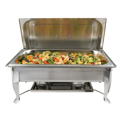 C-1080 - 8qt Full-size Chafer, Folding Frame, S/S Bellaire