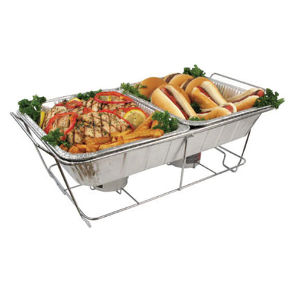 C-1F - 2 Chafing Fuel holders Wire Stand for Steam/Foil Pans, Full-size