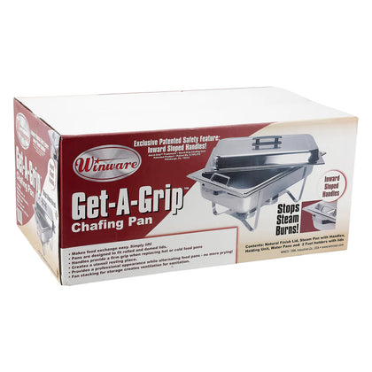 C-2080B - 8qt Full-size Chafer, S/S Get-A-Grip
