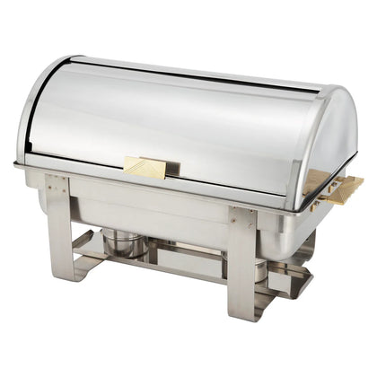 C-5080 -8qt Chafer, Roll Top Cover, S/S, Heavyweight Dallas