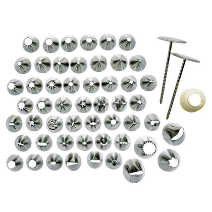 CDT-52, 52 Tips, S/S Cake Decorating Set