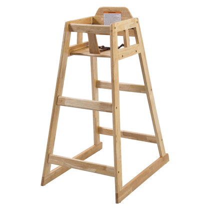 CHH-601, ASTM Counter Height Natural Wood Pub High Chair