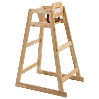 CHH-601, ASTM Counter Height Natural Wood Pub High Chair