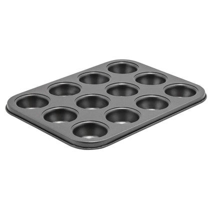 CMF-12M, Non-stick 3/4oz 12-Cup Carbon Steel Mini Muffin Pan