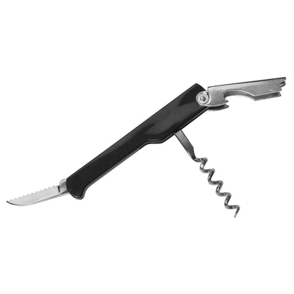 CO-511 and CO-512 Stainless Steel and Black Waiter’s Corkscrew