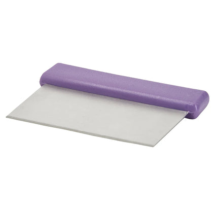 DSC-2P, S/S Blade, Purple PP Hdl, Allergen Free Dough Scraper