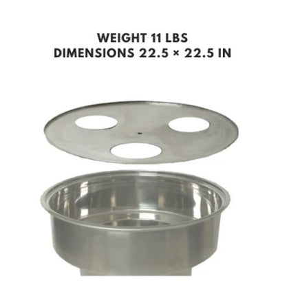 20'' Dim Sum Steamer Plate, perfect for steaming large batches of dim sum and dumplings, providing even heat distribution in big cooking pots.