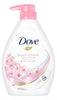 Dove Body Wash, Sakura Blossom, 1 L (33.8 oz) pump bottle for gentle cleansing, moisturizing, and soft, smooth, lightly scented skin.