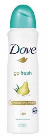 Dove Body Spray Antiperspirant Deodorant Pear & Aloe 150 ml – 48h sweat & odor protection with fresh pear and soothing aloe scent