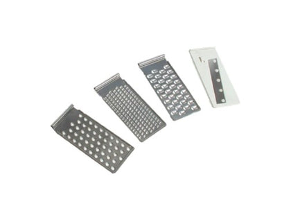 Four-in-one slicer/grater, sold by the dozen.