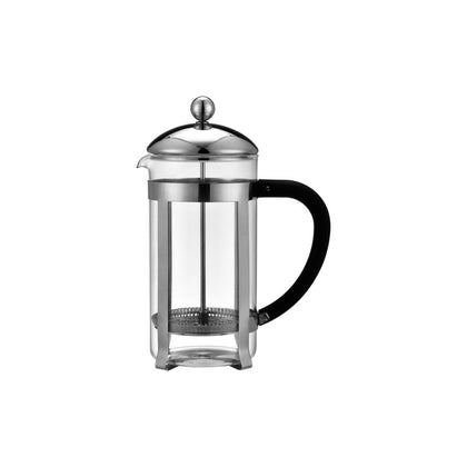 French press coffee maker 33oz with glass carafe, stainless steel mesh filter, and heat-resistant handle. Ideal for rich, smooth brews at home, cafes, or restaurants.
