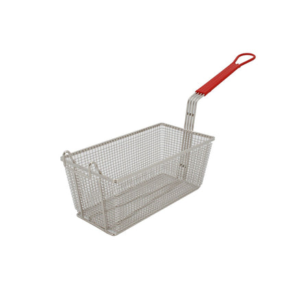 Nickel-plated fry basket 12-7/8x6-5/8x5-3/8