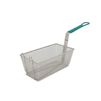 Nickel-plated fry basket 13x6-3/4x5-1/8