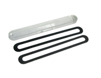 Glass water level indicator for water boilers and urns, clear and easy-to-read design.