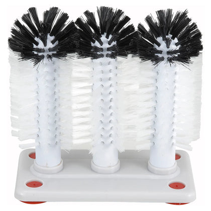 GWB-3, 3 Brushes Plastic Base Glass Brush Set, EA