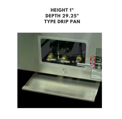 Custom-sized galvanized drip pan, designed for spill containment and durable, rust-resistant protection for various applications.