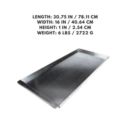 Galvanized Drip Pan, 16-1/4