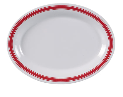 Yanco Oval Platter HS-213 is a perfect solution for your food-serving establishment. Performed in stylish white color, it can be used for serving vegetables, cold cuts, fresh greens or Asian appetizers. Manufactured from durable and reliable melamine, this dinnerware is popular for being unbreakable and affordable at the same time. Thanks to the stylish Houston collection, these platters will perfectly fit any establishment design. They will always look nice in your cafe, restaurant or catering events.
