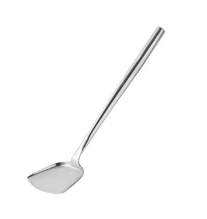Set of 12 large stainless steel shovels with durable stainless steel handles, ideal for heavy-duty tasks.