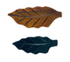 Leaf-shaped chopstick rest, ceramic design, perfect for adding elegance to table settings and keeping utensils clean.