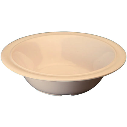 MMB-12 and MMB-12W 12oz Tan and White Melamine Soup/Cereal Bowls