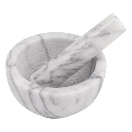 MPS-42W, Marble Mortar and Pestle Set