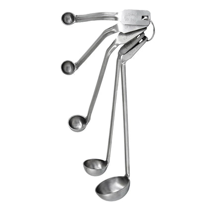 MSL-5S, 1/8 tsp, 1/4 tsp, 1/2 tsp, 1 tsp, 1 tbsp Mini Ladle Set