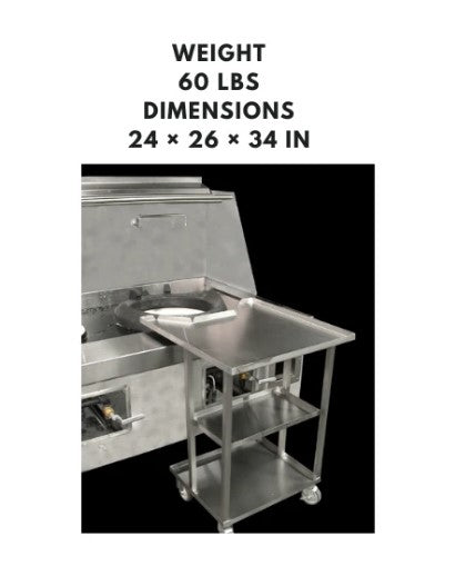 Mobile spice shelf with recessed design, featuring adjustable shelves for organized and easy access to spices.