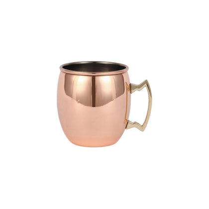 Moscow Mule Copper-Plated Mug 20 oz Smooth finish, durable and ideal for iced cocktails; perfect for home, bar, or restaurant use; classic design; packed 36 each per case.