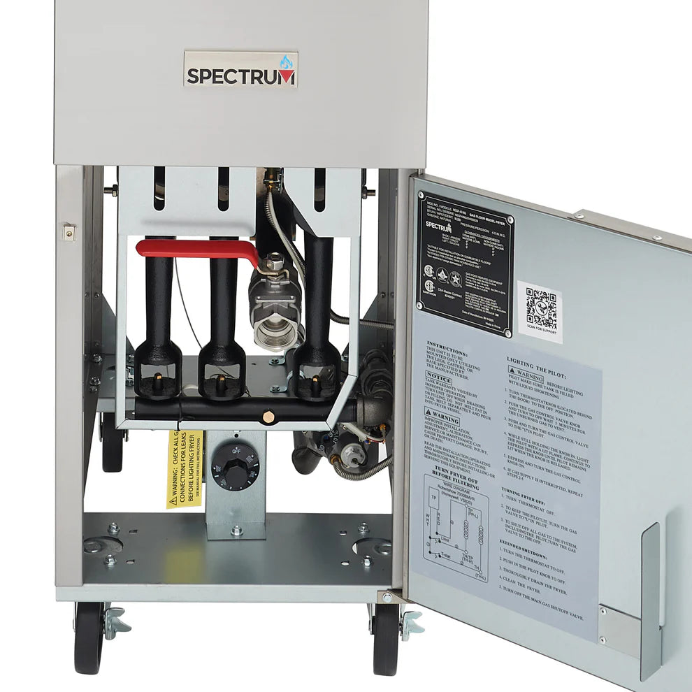 NGGF-40-NG to NGGF-70-NG, 3–5 Tube, Natural Gas/LP Spectrum™ Fryers, 40/50/70lb
