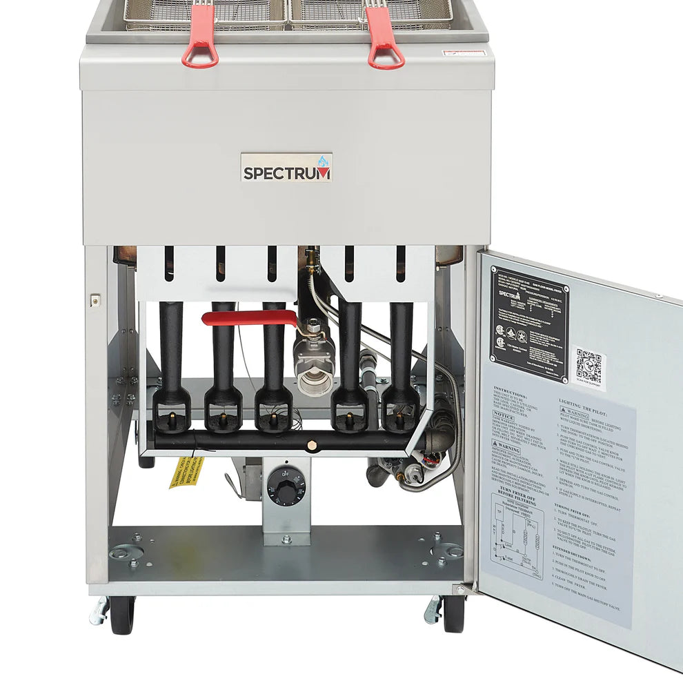 NGGF-40-NG to NGGF-70-NG, 3–5 Tube, Natural Gas/LP Spectrum™ Fryers, 40/50/70lb