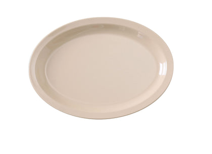 Yanco Oval Platter NS-512T Performed in stylish color, it can be used for serving turkey, vegetables, cold cuts or Asian appetizers. Manufactured from durable and reliable melamine, this dinnerware is popular for being unbreakable and affordable at the same time. Thanks to the stylish Nessico collection, these platters will perfectly fit any establishment design. They will always look nice in your cafe, restaurant or catering events.