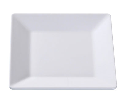 Yanco Square Plate OK-110 It is made from durable and reliable melamine material, which makes the plate look like ceramics. You can use this stylish plate to serve any dish you want. For example, you can use it for serving sushi, salads, side dishes, or other Asian cuisine appetizers. The Osaka collection has an elegant and stylish design. Performed in white color, it will perfectly fit any restaurant environment.