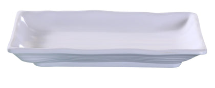 Yanco Deep Rectangular Plate OK-2406 It is made from durable and reliable melamine material, which makes the plate look like ceramics. You can use this stylish plate to serve any dish you want. For example, you can use it for serving sushi, salads, side dishes, or other Asian cuisine appetizers. The Osaka collection has an elegant and stylish design. Performed in white color, it will perfectly fit any restaurant environment.