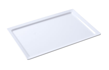 Yanco Rectangular Display Plate OK-7020 6/Pcs It is made from durable and reliable melamine material, which makes the plate look like ceramics. You can use this stylish plate to serve any dish you want. For example, you can use it for serving sushi, salads, side dishes, or other Asian cuisine appetizers. The Osaka collection has an elegant and stylish design. Performed in white color, it will perfectly fit any restaurant environment.
