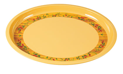 Yanco Turkey Platter OL-3022 6/Pcs it can be used for serving turkey, vegetables, cold cuts or Asian appetizers. Manufactured from durable and reliable melamine, this dinnerware is popular for being unbreakable and affordable at the same time. Thanks to the stylish Olive collection, these platters will perfectly fit any establishment design. They will always look nice in your cafe, restaurant or catering events.