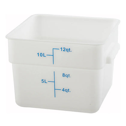 ESC-12 to 8, 2-22qt, White, PP Square Storage Container, EA