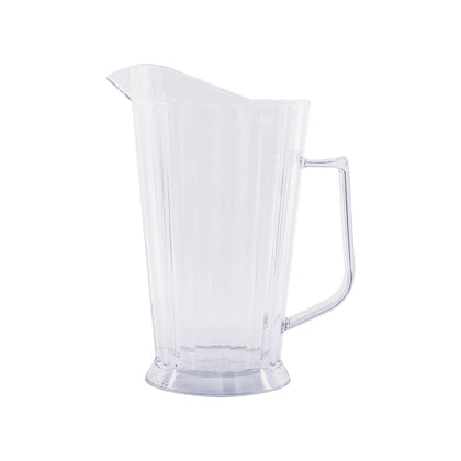 Pitcher Beverage/Beer Polycarbonate Clear 60oz, durable shatter-resistant design, stain- and odor-resistant, ideal for restaurants, bars, and events, clear body, packed 12 each per case