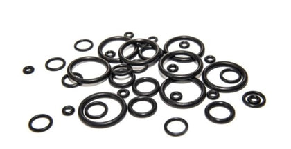 Rubber 'O' ring for spindle, designed to provide a secure seal and prevent leaks in mechanical systems.