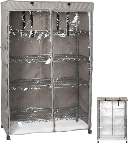 Sectional wok cover rack for organized storage and easy access to wok covers in commercial kitchens.