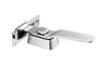 Small door latch (SM) designed for secure closure on cabinets, steamers, or kitchen equipment.