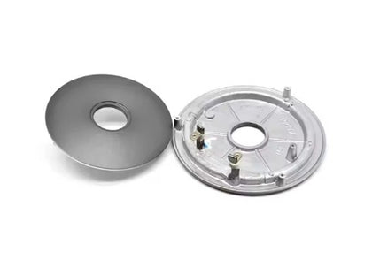 Stainless steel plate with retainer plate, designed for secure mounting and enhanced durability in industrial applications.